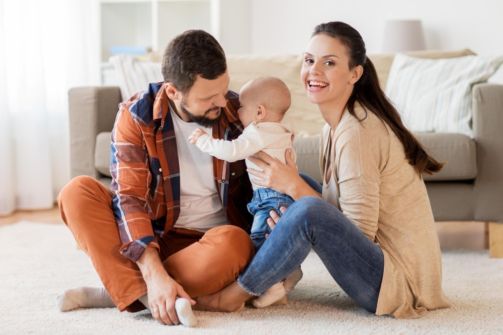 Parents with baby